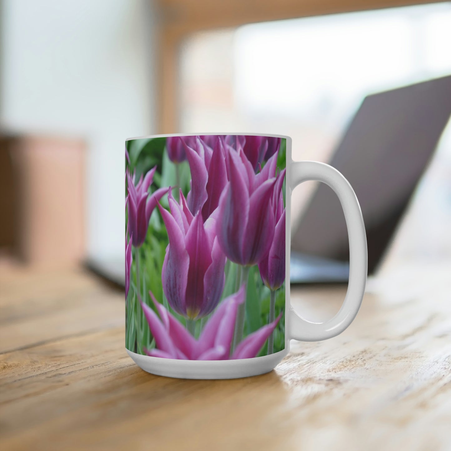 Purple Tulip Coffee Mug | Mother's Day Gift | Gift for Her | Tulip Teacup | Flower Coffee Mug | Tulip Gift